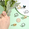 8Pcs 2 Colors 304 Stainless Steel Open Cuff Ring Findings STAS-BBC0010-11C-3