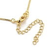 Flower Brass Shell Pearl Pendant Necklaces for Women LS-NJEW-S385-06A-G-4