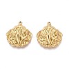 304 Stainless Steel Shell Shaped Pendants STAS-T067-28G-1