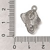 Anti-Tarnish 304 Stainless Steel Pendants STAS-M075-25P-3