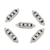 Brass Micro Pave Clear Cubic Zirconia Connector Charms with Enamel KK-E068-VB397-2-1