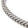 Non-Tarnish 304 Stainless Steel Wheat Chains Necklace with Dragon Clasps for Men Women NJEW-E155-05P-2