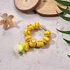Wood Baseball Beads Pendant Decorations HJEW-SW00126-3