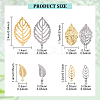 160Pcs 8 Styles 304 Stainless Steel Pendants STAS-YW0003-46-3