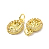 Brass Micro Pave Claer Cubic Zirconia Pendants KK-E068-VF070-3