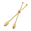 Adjustable 304 Stainless Steel Round Snake Chain Slider Bracelet Making STAS-V008-25G-2