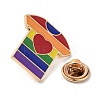 Pride Rainbow Theme Enamel Pins JEWB-G031-01T-3