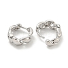 Brass Hoop Earrings EJEW-L211-010G-P-2