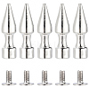 20Pcs Zinc Alloy Spikes Screwback Studs FIND-GF0008-53A-7
