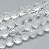 Frosted Glass Beads Strands EGLA-S147-8mm-08-1