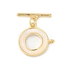 Brass Toggle Clasps KK-P234-78G-4