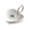 925 Sterling Silver Micro Pave Clear Cubic Zirconia Charms STER-V001-01P-05-2