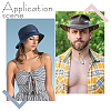 16Pcs 4 Colors Adjustable PU Leather Anti-skidding Flat  Strap for Hat DIY-GA0008-74-5