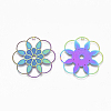 Ion Plating(IP) 304 Stainless Steel Filigree Pendants X-STAS-S108-83-2