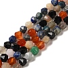 Natural Carnelian/Lapis Lazuli/Labradorite/Amazonite/Apatite Beads Strands G-K382-A01-01-1