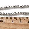 Baking Paint Synthetic Non-Magnetic Hematite Beads Strands G-H020-K01-10-2