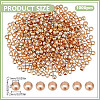 1000Pcs Rack Plating Brass Spacer Beads KK-DR0001-27G-01-2