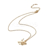 Initial Letter with Butterfly Pendant Necklace LS-NJEW-C026-01G-Z-2
