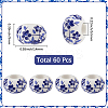 60Pcs Handmade Porcelain European Beads PORC-SC0001-25B-2
