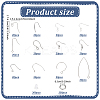 304 Stainless Steel & 316 Surgical Stainless Steel Earring Hooks Sets STAS-ME0001-13-2