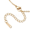 Flower Brass Pave Clear Cubic Zirconia Pendant Necklaces NJEW-JN05286-5
