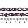 Transparent Electroplate Glass Beads Strands EGLA-N013-T10mm-B05-4