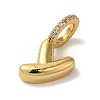 Brass Micro Pave Cubic Zirconia Pendants KK-K345-13Y-G-2