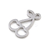 Hollow 304 Stainless Steel Charms STAS-Z183-06P-2