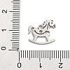 Anti-Tarnish 201 Stainless Steel Charms STAS-Q015-12P-3