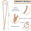 Silicone Beaded ID Card Neck Straps NJEW-SW00025-02-2