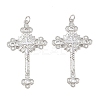 Brass Micro Pave Cubic Zirconia Pendants KK-B167-21P-1