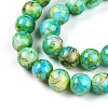 Baking Paint Glass Beads Strands DGLA-N003-10mm-B04-4