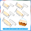 120Pcs 10 Styles Iron Ribbon Crimp Ends IFIN-PH0002-35-2