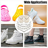 8Pcs 4 Styles Gothic Style Skull Wing Iron Twisted Boot Strap Chains for Halloween FIND-AB00066-7