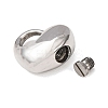 Non-Tarnish Openable 316L Surgical Stainless Steel Memorial Urn Ashes Pendants BOTT-PW0002-012A-P-2