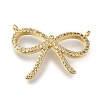 Rack Plating Brass Micro Pave Clear Cubic Zirconia Pendants KK-G500-10G-1