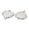 Non-Tarnish 304 Stainless Steel Pendant Cabochon Settings STAS-Z041-25P-2