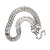 304 Stainless Steel Chain Necklaces for Women NJEW-Z080-02P-2