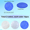 48Pcs 3 Colors Natural Capiz Shell Connector Charms BSHE-SC0001-27-2