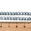 Anti-Tarnish Electroplate Rondelle Glass Beads Strands EGLA-T021-4mm-17-10-2