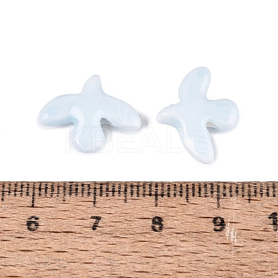 105Pcs 7 Colors Handmade Porcelain Beads PORC-N013-09-1