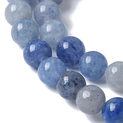 Natural Blue Aventurine(Dyed & Heated) Beads Strands G-U015-6MM-01-1