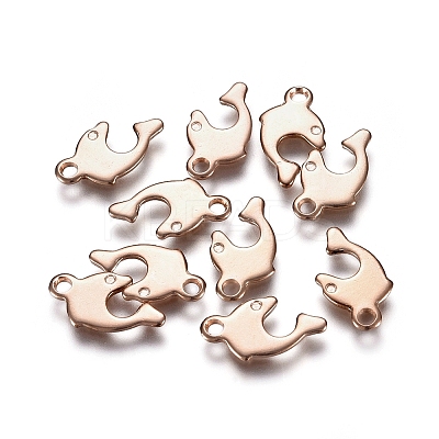 201 Stainless Steel Charms STAS-E484-06RG-1