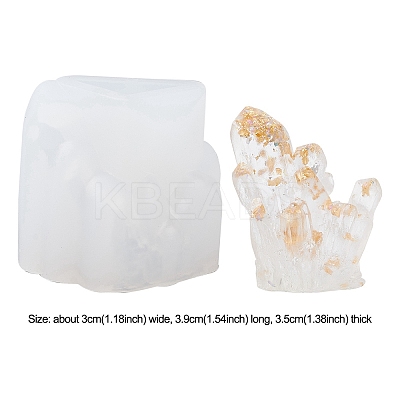DIY Crystal Cluster Display Decoration Silicone Molds DIY-YWC0003-02D-1
