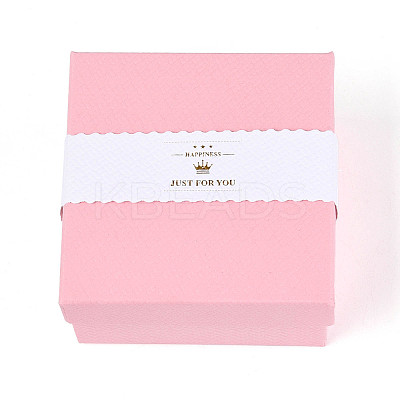 6Pcs 6 Colors Cardboard Jewelry Watch Storage Boxes CBOX-N015-05D-1
