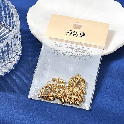 SHEGRACE Brass Shell Shape Charms XGR0171G-103G-1