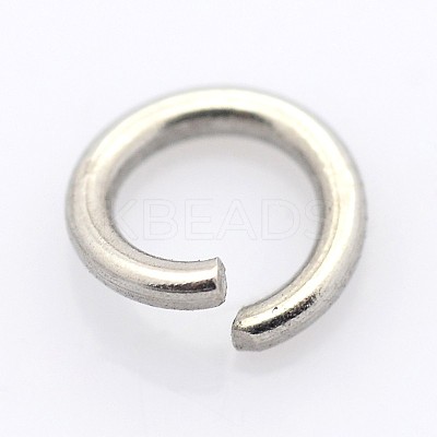 Tarnish Resistant 304 Stainless Steel Open Jump Rings STAS-E066-08-7mm-1