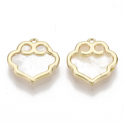 Natural Shell Charms KK-S356-101-NF-1