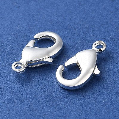 Rack Plating Brass Lobster Claw Clasps KK-F090-27S-03-1