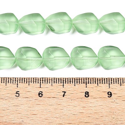 Frosted Glass Beads Strands GLAA-T023-30H-1